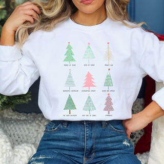 The Names Of God Christmas Trees Sweatshirt