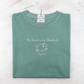 Psalm 23 Cute Little Sheep Comfort Colors T-shirt - Short Sleeve