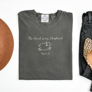 Psalm 23 Cute Little Sheep Comfort Colors T-shirt - Short Sleeve