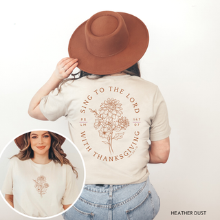 Sing To The Lord With Thanksgiving T-Shirt