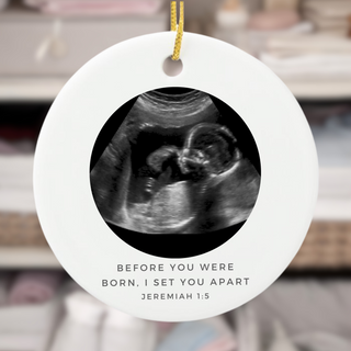 Custom Sonogram Ornament