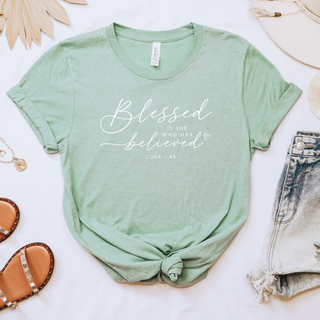 *WEEKLY DEAL* Ends Sunday! Blessed Is She Who Has Believed Graphic T-Shirt