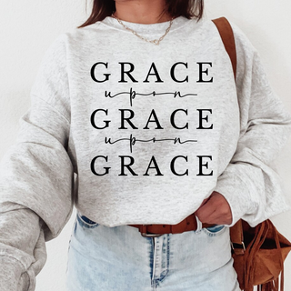 Grace Upon Grace Upon Grace Crewneck Sweatshirt