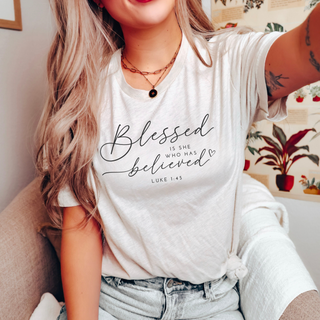*WEEKLY DEAL* Ends Sunday! Blessed Is She Who Has Believed Graphic T-Shirt