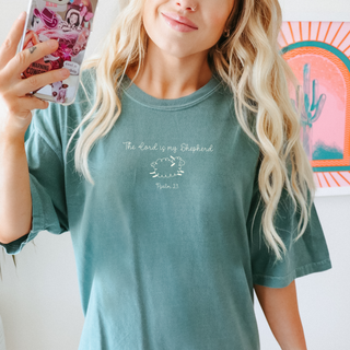 Psalm 23 Cute Little Sheep Comfort Colors T-shirt - Short Sleeve