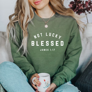 Not Lucky: Blessed St. Patrick's Day Crewneck