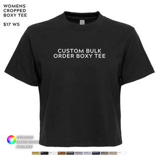 Custom Bulk Order Boxy T-Shirt (MIN. 3)