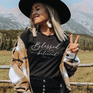 *WEEKLY DEAL* Ends Sunday! Blessed Is She Who Has Believed Graphic T-Shirt