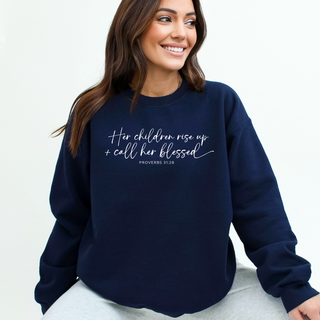 Call Her Blessed Christian Mothers Day Crewneck Sweatshirt