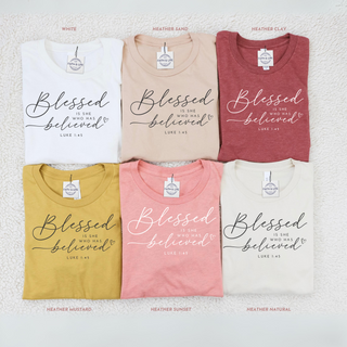 *WEEKLY DEAL* Ends Sunday! Blessed Is She Who Has Believed Graphic T-Shirt