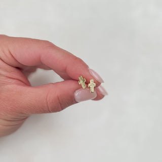 Perfect Cross Stud Earrings