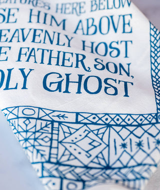 Doxology Hymn Tea Towel — 24"x20"