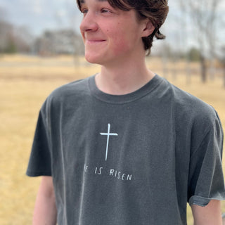 He Is Risen Easter T-Shirt (Front ONLY)
