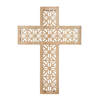 Floral Rattan Cross