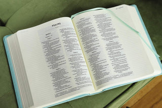 NIV, Journal the Word Bible (Perfect for Note-Taking), Double-Column, Cloth over Board, Teal, Red Letter, Comfort Print: Reflect, Take Notes, or Create Art Next to Your Favorite Verses Hardcover (Copy)