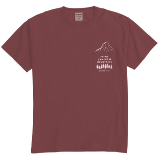 Faith Can Move Mountains Pocket T- Shirt