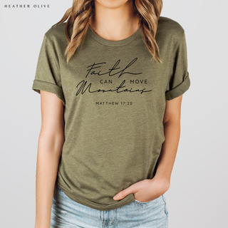 Faith Can Move Mountains Bible Verse T-Shirt