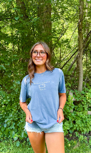 Psalm 23 Cute Little Sheep Comfort Colors T-shirt - Short Sleeve