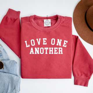 Love One Another Lightweight Comfy Crewneck Sweatshirt