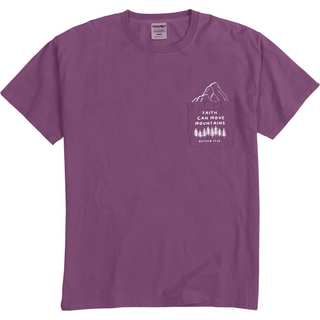 Faith Can Move Mountains Pocket T- Shirt