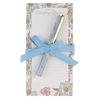 Magnetic Shopping List w/pen Everything Beautiful Ecc. 3:11