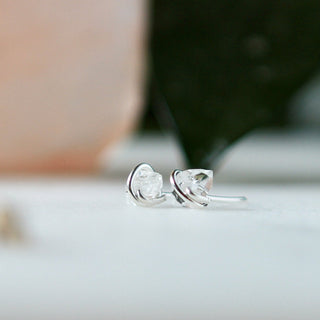 Sterling Silver Herkimer Diamond Earrings