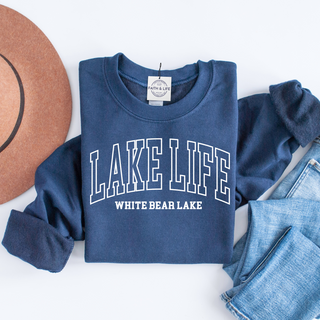 Custom Lake Life Crewneck Sweatshirt