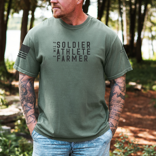Soldier Athlete Farmer Men's Graphic T-Shirt