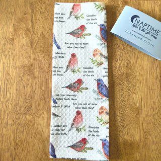 Consider the Birds Christian Microfiber Waffle Weave Kitchen, Cleaning, Dish and Hand Towel 12"x12"