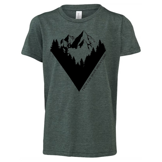 Youth Geometric Faith Can Move Mountains Tee Shirt