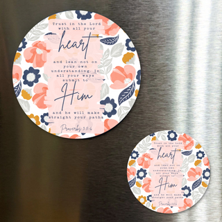 Trust In The Lord With All Your Heart Fridge or Locker Magnet