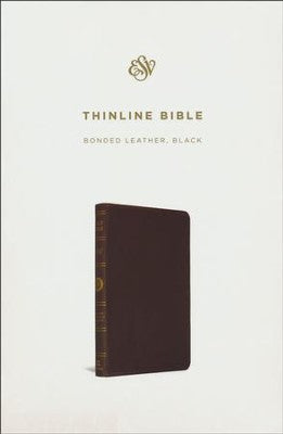 ESV Thinline Bible, Bonded leather, Black