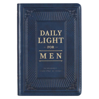 Daily Light for Men Blue Faux Leather Devotional