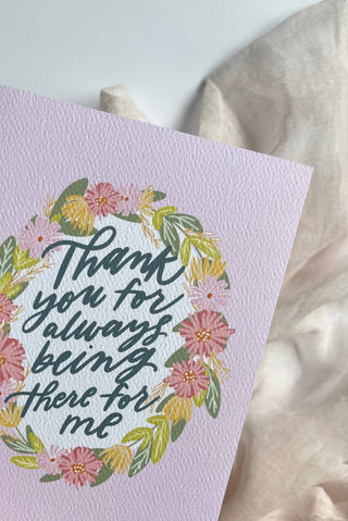 There for Me Card - Friendship Gratitude Kindness