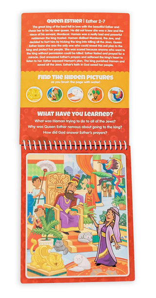 Old Testament #1 Aqua Brush Activity Book, Reusable Travel Activity