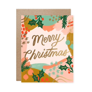 Merry Christmas Scribbles Card