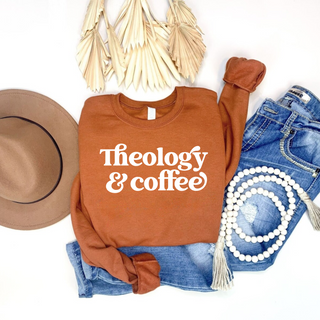 Theology and Coffee Fall Crewneck Sweatshirt