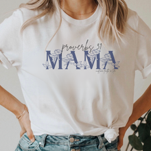 Proverbs 31 Mama Navy Flower Women's T-Shirt