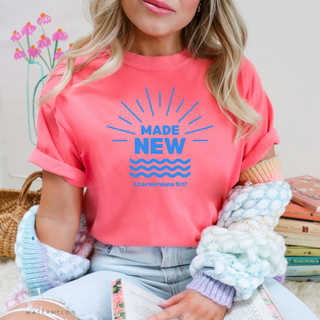 Made New Baptism Christian Graphic T-Shirt