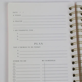 Daily Faith-Based Planner - Devotional Journaling Prompts, Calendar Planning, and Daily Planning