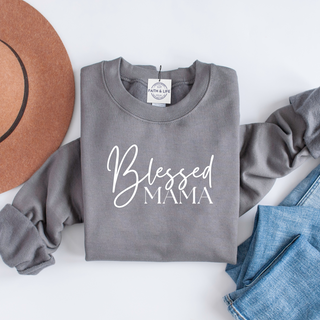 Blessed Mama Christian Mothers Day Crewneck Sweatshirt