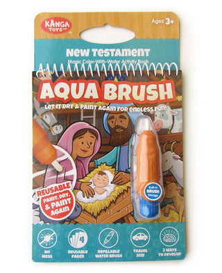 New Testament Aqua Brush Activity Book, Reusable Travel Activity