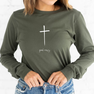 Good News Long Sleeve Women's Graphic T-Shirt