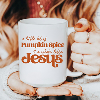 A Whole Lotta Jesus Fall Coffee Mug