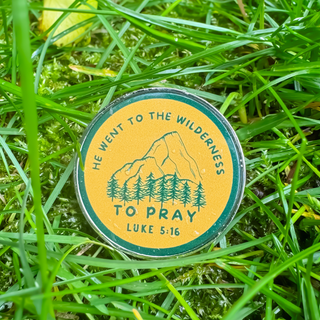 He Went To The Wilderness to Pray Pin