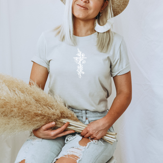 Floral Cross Women's T-Shirt