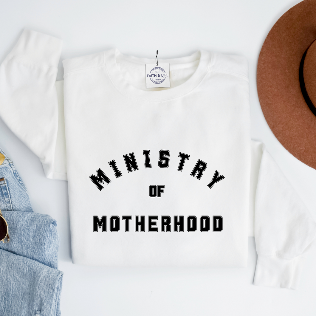 Ministry of Motherhood Christian Mothers Day Lightweight Crewneck