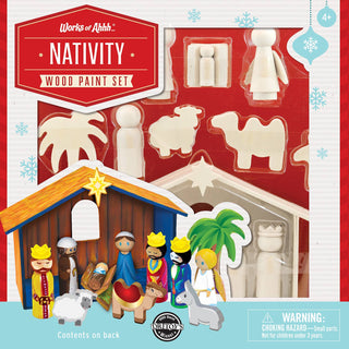 Nativity Scene Wood Paint Set