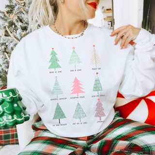 December Sweatshirt Of The Month - The Names Of God Christmas Trees