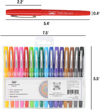 Felt Tip Pens - 16 Pack